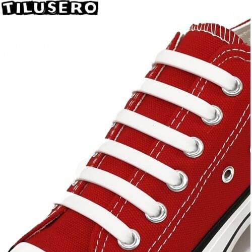 12pcs New Shoelaces Lazy Elastic Silicone Shoelaces No Tie Shoe Laces RT-005