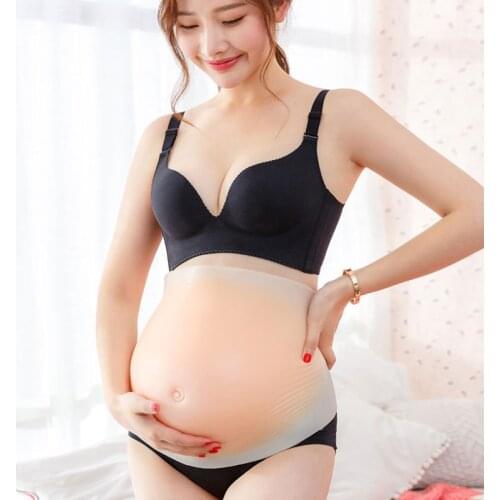 New Generation Skinless Silicone Fake Belly Fake Pregnancy Barriga Falsa Woman Surrogacy Actress Performance Props Vientre Falso
