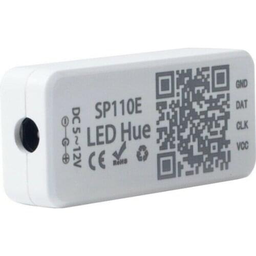 SP110E Bluetooth Pixel Light Controller dimmer by Smart phone APP for WS2812B SK6812 LPD8806 DMX512 1903 RGB/RGBW DC5-24V