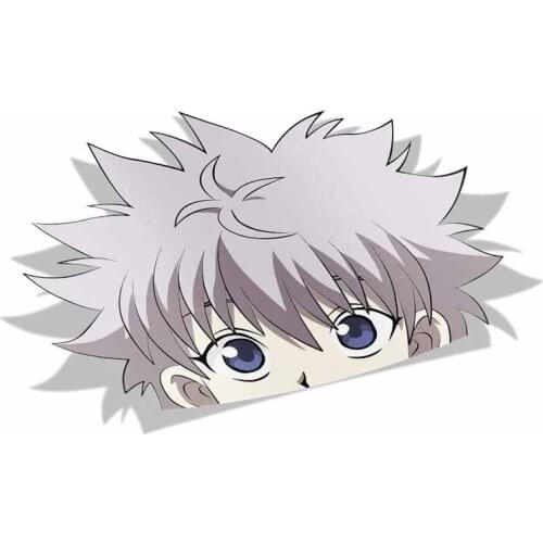 Personality Killua Zoldyck Hunter X Hunter Peek Big Head Anime Vinyl Car Sticker Window Trunk Decal Cover Scratches Waterproof