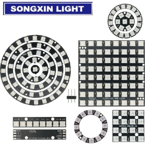 1PCS 8 channel WS2812 5050 RGB LED lights built-in full color-driven development board 2812 Ws2812b built-in full-color driver