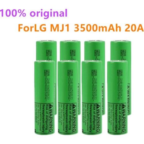 10pcs 2022 New 100% Original MJ1 INR18650 Battery 3.7v 3500mAh 18650 Li-Ion Rechargeable Battery ForLG MJ1 3500mah battery