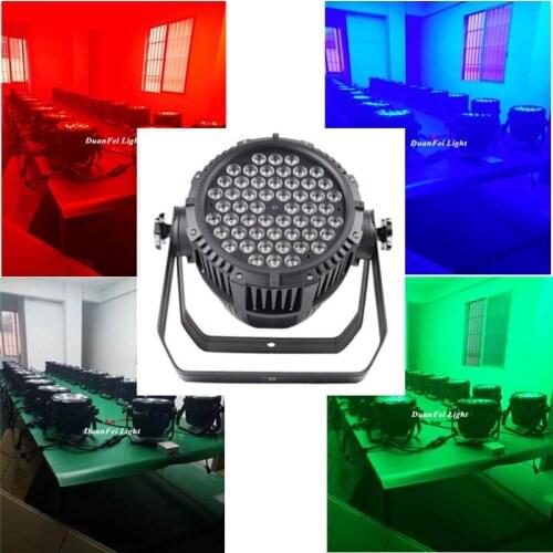 10pieces 54x3w par led rgbw dmx ip65 dj wash light par cans alumiunum led par 54 for outdoor wedding party washing wall effect