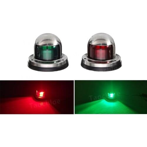 2pcs Marine Boat lights Yacht Light 12V LED Bow Navigation Lights Red Sailing Signal Light Boat Yacht Marine Led Traffic Light