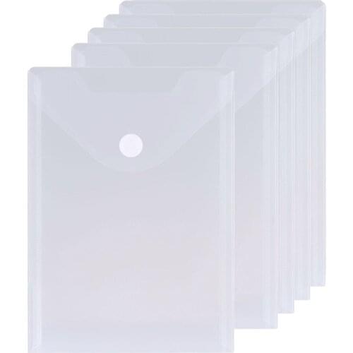 5pcs/Set Large Clear Die & Stamp Storage Bag Transparent Plastic Folders for Cutting Dies Stencil Embossing Crafts DIY