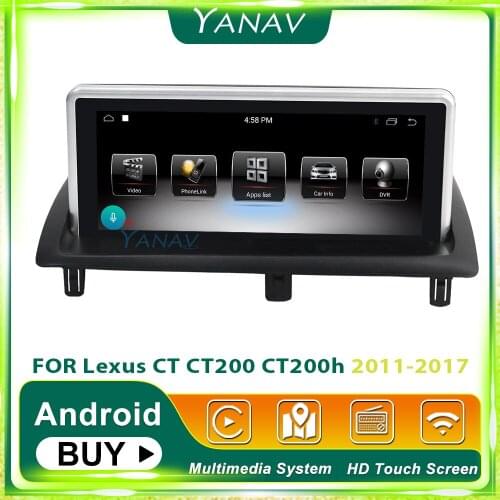 2Din Android car radio audio GPS navigation For Lexus CT CT200 CT200h 2011-2017 car stereo multimedia MP3 player HD touch screen