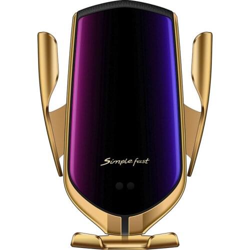 20W Automatic Clamping 15W Car Wireless Charger For iPhone Xs Huawei LG Infrared Induction Qi Wireless Charger Car Phone Holder