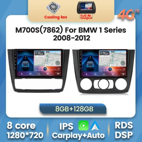 2 DIN Android10 Stereo Multimedia Player for BMW 1 Series E88 E82 E81 E87 2004-2012 Navigation GPS Head Unit Carpaly SWC CAM RDS