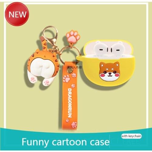 For OPPO Enco Air Cover Cartoon dog Wireless Bluetooth Earphone Case Charging box soft shockproof Cover For OPPOENCO X