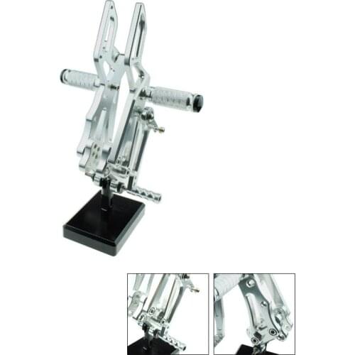 CNC Aluminum Motorcycle Rear Adjustable Rear Sets Set Footrests For Aprilia RS125 4 t RS 125 2011-2016 2012 2013 2014 2015