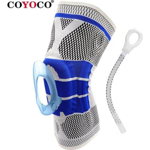 COYOCO Silicon Spring Knee Protector Support Patella Pads 1 Pcs Leg Arthritis Injury Gym Sleeve Brace Meniscus Kneepad