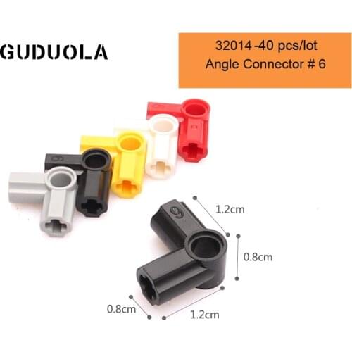 Technic Parts 32014 Technic Angle Connector # 6 Building Block MOC Part Connector Accessories Assembly Educational Toy 40pcs/lot