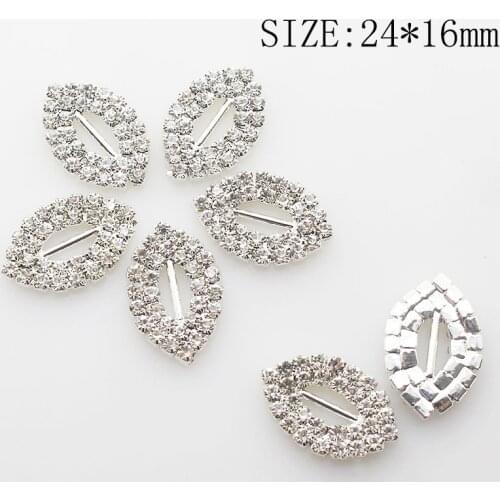 Wild 10pcs rhinestone diamond white crystal lips wedding dress decoration jewelry creative brooch accessories