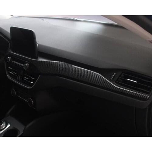 For Ford Focus 4 MK4 2019 2020 Stainless steel Car Accessories Interior Console Interior Center Control Edge Cover Trim LHD
