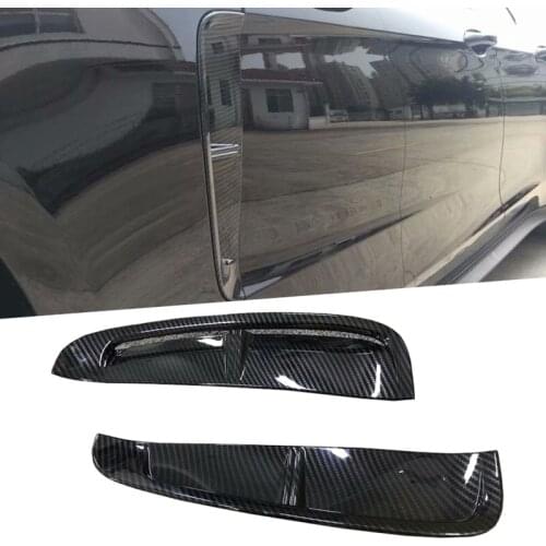 For Porsche Panamera 971 Turbo 2017 2018 Chrome Carbon Fiber Door Side Vent Air Flow Fender Outlet Cover Trim Wing Car Styling