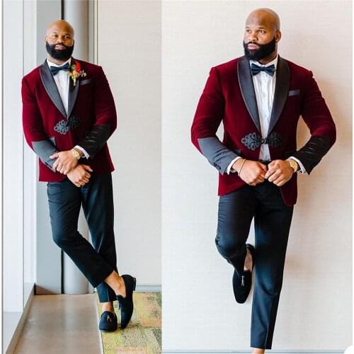 Classic Men Tuxedos Custom Made Shawl Lapel Wedding Party Groomsmen Marriage Formal Blazer Vintage One Button Suits 2 Pieces