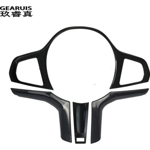 Car Steering Wheel Button switch Frame Decoration Interior Covers Stickers Trim For BMW 5 Series G30 X3 G01 X4 G02 X5 G05 X6 G06