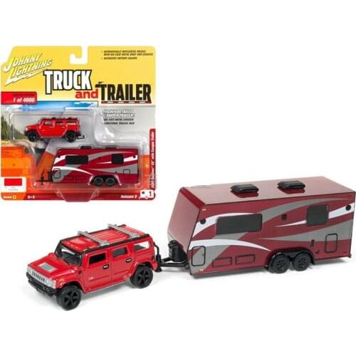 Johnny Lightning cars 1/64 Hummer H2 trailer Collector Edition Metal Diecast Model Cars Kids Toys Gift