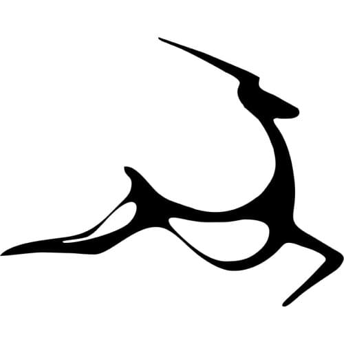 MIGNATIS - Abstract Bouncing Deer Sticker Paste Mural Art Decal For Car Window Loptop Decoration Vinyl Stickers Waterproof Self