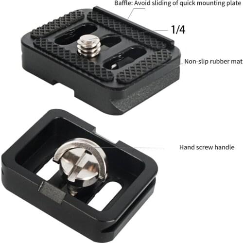 Mini Camera Durable Universal Professional Non Slip Aluminum Quick Release Plate Tripod Clamp Accessories For Sirui TYC10