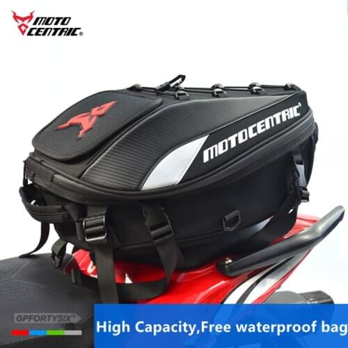 MOTOCENTRIC Motorcycle Rear Bag Luggage Motorcycle Helmet Backpack Cafe Racer Motorbike Waterproof Bag For Motorcycle Original