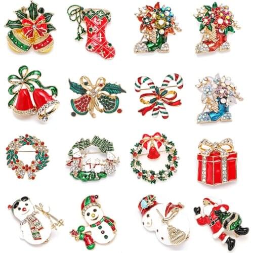 New Year Fashion Boots Shoes Christmas Brooch Shipping Brooch Rhinestone Brooch Stone Color Brooch Jewelry Christmas