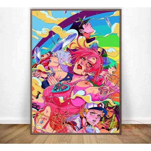 Jojos Bizarre Adventure Anime Posters And Prints Canvas Painting Wall Art Picture Vintage Poster Decorative Home Decor Plakat