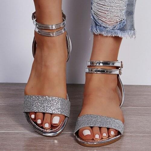 2021 New Women Real Leather Shoes Summer Sandals Buckle Strap Hollow Out Beach Sandals Cool Ladies Footwear Size 34-42