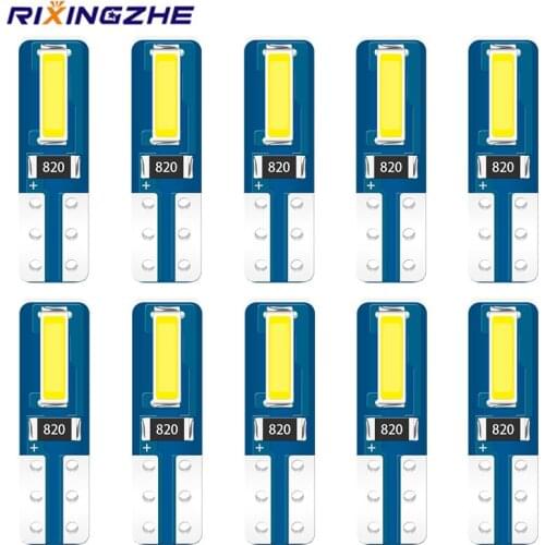 10Pcs Canbus Car Interior Lights T5 Led Bulb W3W W1.2W Led Dashboard Warming Indicator Wedge Auto Instrument Lamp 12V