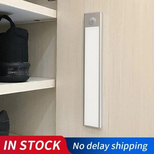LED Bed Lamp Motion Sensor Closet Lights Night Light Modern Under Cabinet Lightening Cordless Kitchen Cabinet Lamp Fast Delivery