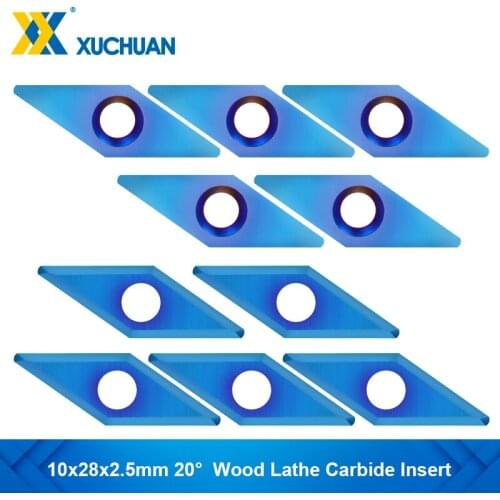 Wood Lathe Carbide Insert 10x28x2.5mm 20° Wood Lathe Insert Cutter For Woodworking Wood Turning Tool