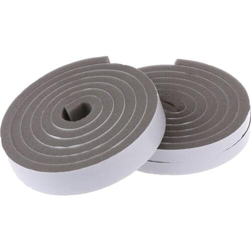 Waterproof 2M Door Window Sealing Strips Sound-Proof Foam Sticky Tape Noise Insulation Excluder Tape Roll Sealing Strip