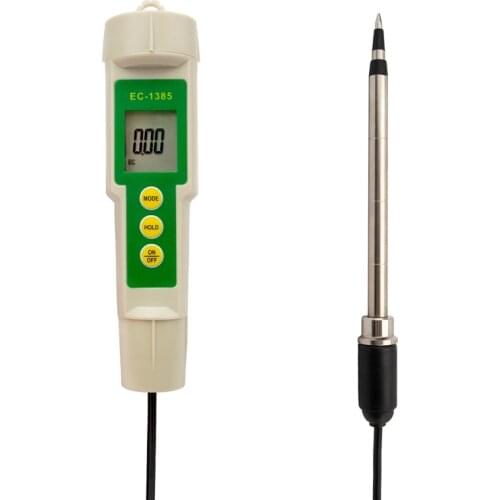 EC3185 Waterproof Soil Meter Digital EC TDS CF Soil Tester For Greenhouse Cultivation Horticulture Cultivation Laboratory Probe