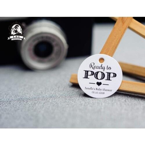 200 pcs 3.5cm round kraft/white paper label ready to pop Clothing label customization Holiday label bachelorette tags