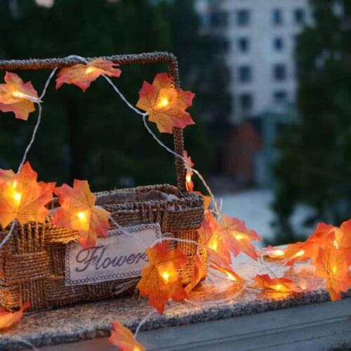 10 Led Maple String Light Christmas Decoration Indoor Navidad Home Decor Lights Gift