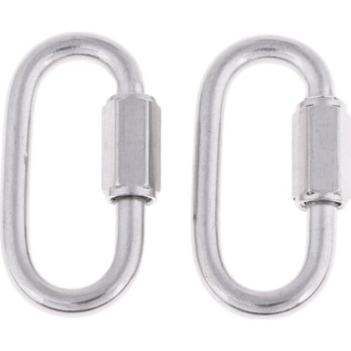 2Pcs Heavy Duty Scuba Diving Quick Link Clip Carabiner Hook Gear Accessories