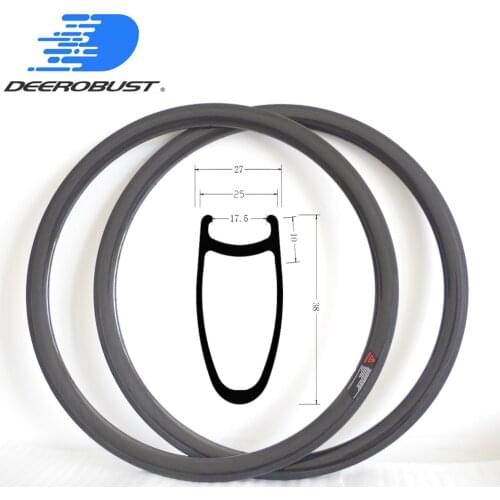390g 700c 38mm x 25mm U Shaped Clincher Road Bike Carbon Rims Bicycle Rim Wheel Basalt Brake Surface UD 3K 12K Twill 20 24 Holes