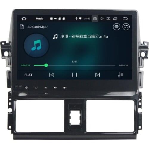 4GB+32GB Octa Core 10.1" Android 8.0 Car Audio DVD Radio for Toyota Yaris Vios 2013 2014 2015 2016 GPS WIFI Bluetooth USB DVR