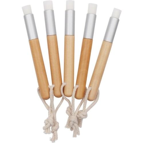 5/10 Pieces Wooden Handle Lash Shampoo Brushes Peel Off Blackhead Nose Pore Deep Cleaning Remover Tool Eyelash Extensions Clean