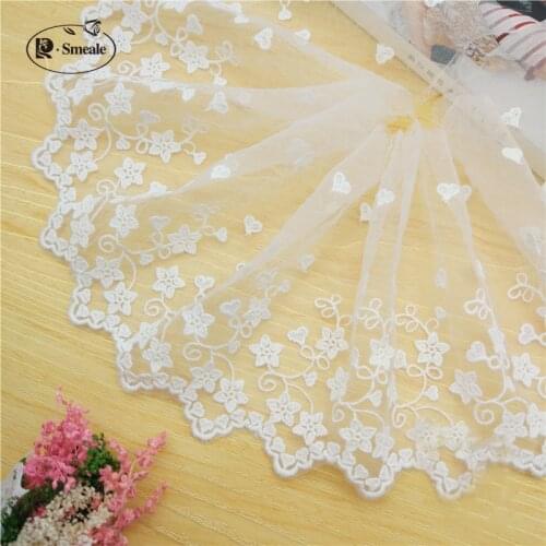 5Yards Width 13cm Cotton Wire Embroidered Lace Fabric , DIY Handmade Lace Materials, Clothing Accessories Lace Trim RS1957