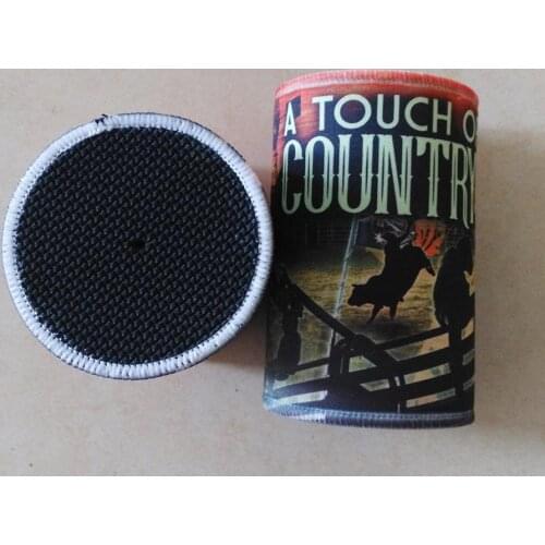 500pcs/lot Customized Logo Neoprene Stubby Holder With Solid Base Beer Can Cooler For Food Cans Top and Bottom Stitching