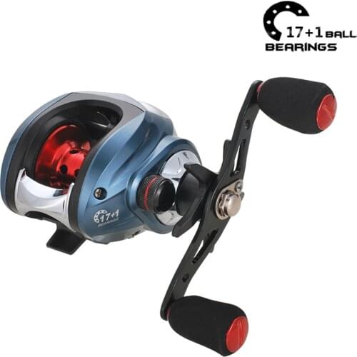 7.2:1 18+1BB Carretilha de pesca molinete Right Left Baitcasting Reel Centrifugal Dual Brake Bait casting Reels moulinet Shimano