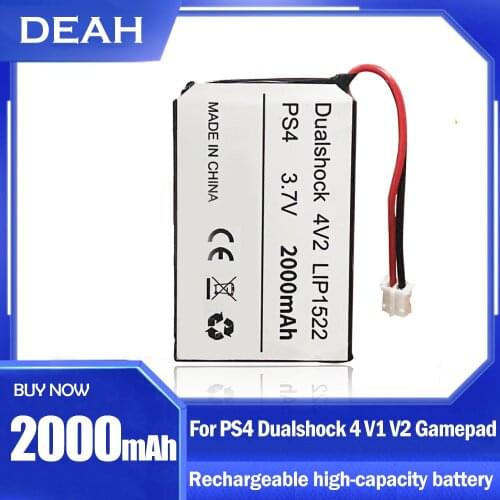 3.7V 2000mAh Rechargeable Battery LIP1522 For SONY Dualshock 4 V2 Wireless Controller Playstation GamePad PS4 CHU-ZCT1H