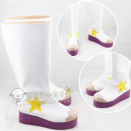 Star vs. the Forces of Evil White Cosplay Shoes Boots Womens Princess boots