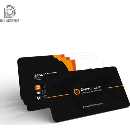 DD Free Design PVC Business Card Custom Shiny Matt Pvc Cards with Logo Printing Commission Postcards DIY 86mm*54mm Carte 200pcs