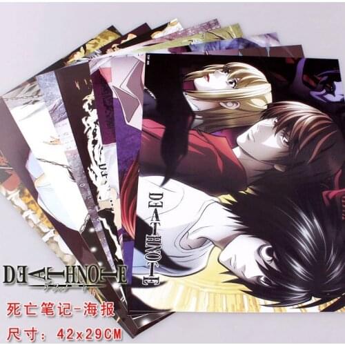 Death Note Toy Poster Stickers Included Anime Posters Size: 42cm x29 CM random 8 pictures
