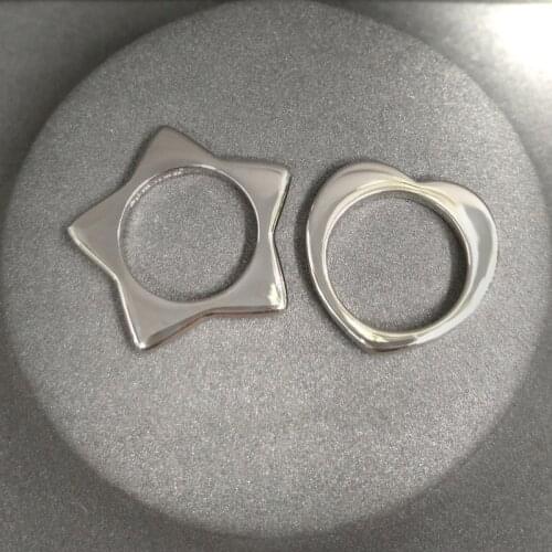 S925 sterling silver ring new product silver love ring female fashion star ring personality classic jewelr