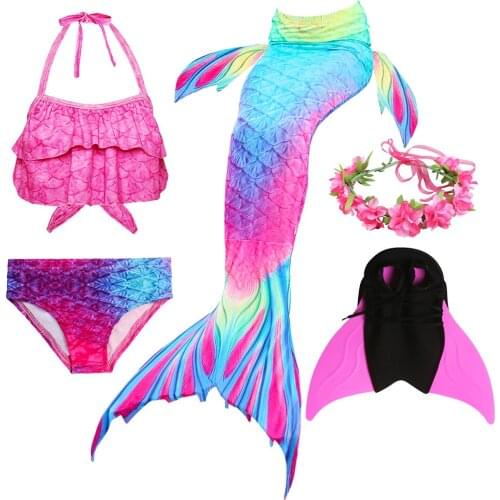 Mermaid Tails for swimming monofin anime cosplay swimsuit cosplay costume childrens fantasy princess christmas costume girls
