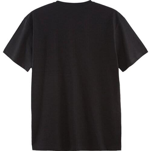 Summer round collar popular logo men cotton T-shirt with short sleeves