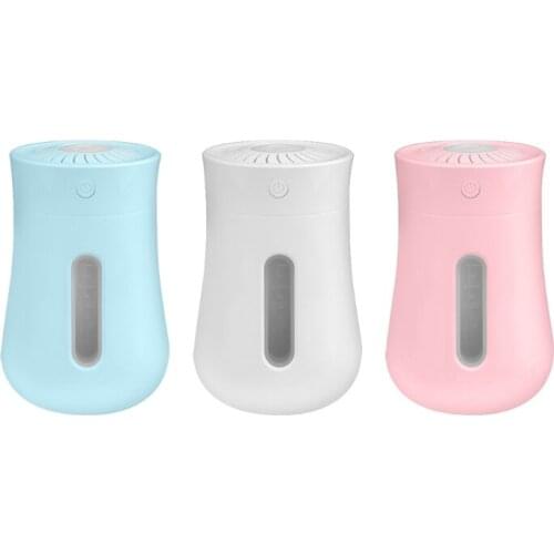 200ml Mini Cool Mist Humidifier, USB Personal Desktop Humidifier for Bedroom Travel Office, 7 Colors Light, 2 Mist Modes